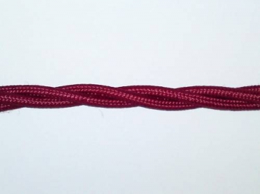 Burgundy 3 Core Silk Flex Chandelier Cable 