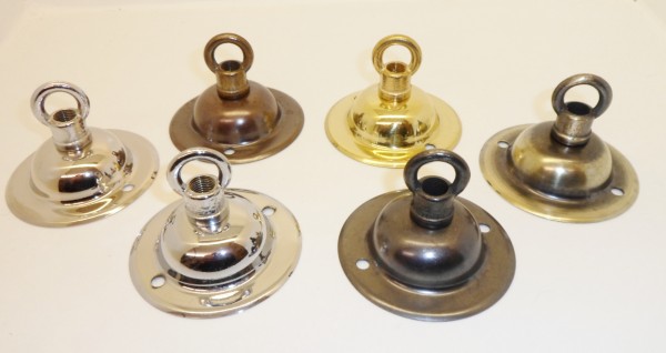 Ceiling rose and hook closed hoop