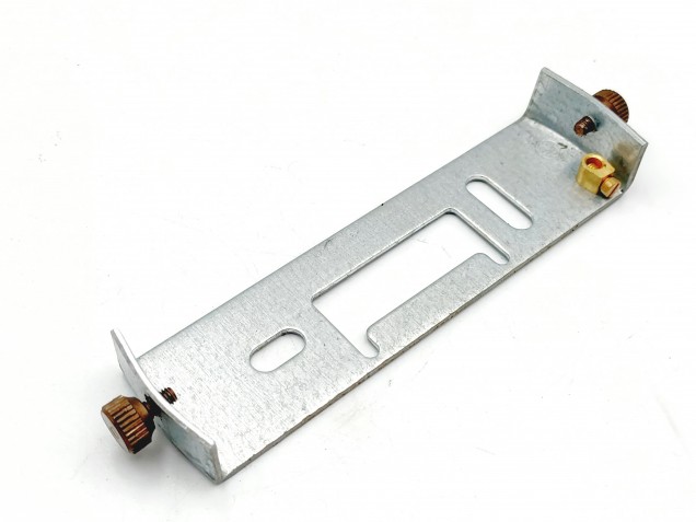 FIXING STRAP CEILING BRACKET WITH AGED BRASS SCREWS TO FIT 100MM DIAMETER ROSE