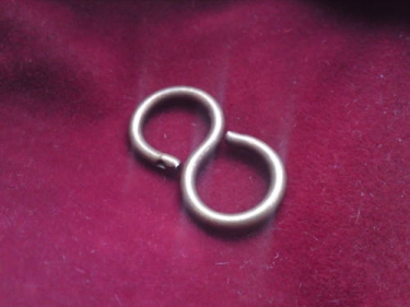 chandelier closed S hook AGED BRASS 10kgs max load 3 pack