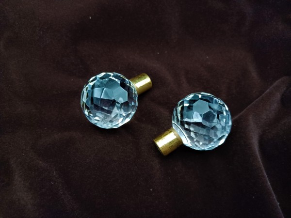 Chandelier Crystal Ball Finial 35mm Width Circa 1920s