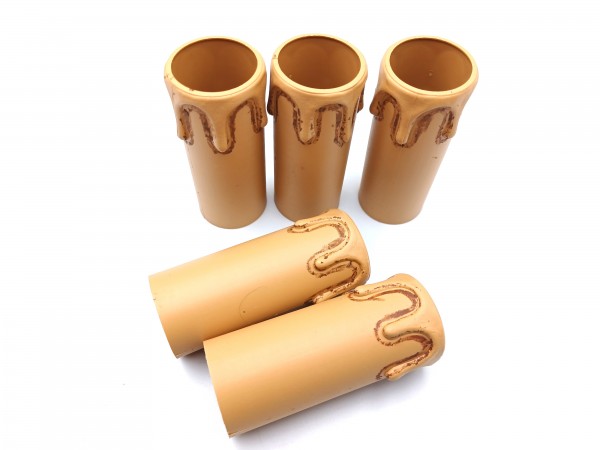 Candle Tube Antique Drip Plastic 70mm x 27mm 