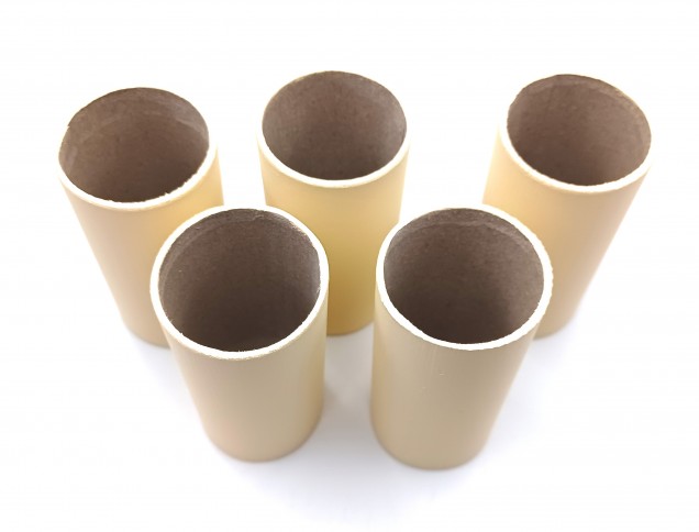 Chandelier Candle Tubes Card Magnolia 100mm x 32mm Pack of FIVE