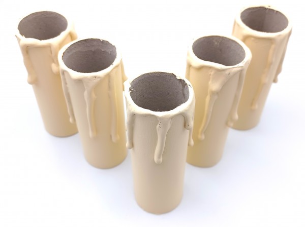 Candle Tubes Cream Drip Card 85mm x 26mm