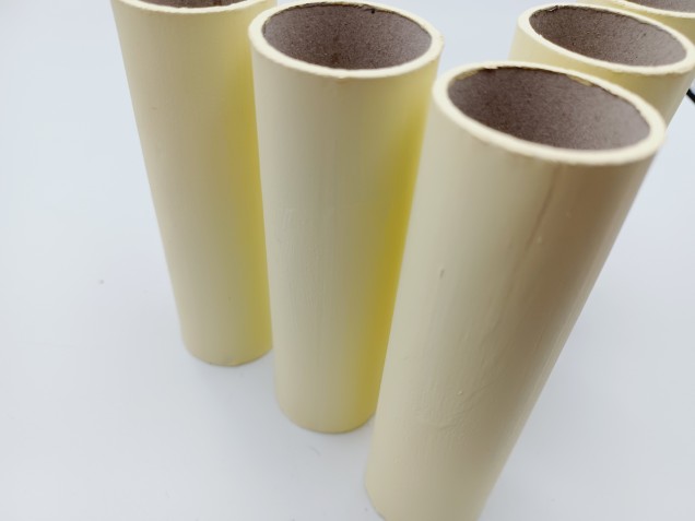 Candle Tubes Cream Tube Card 100mm x 26mm 