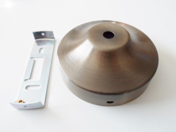 Chandelier ceiling rose with fixing strap, bracket and nuts.