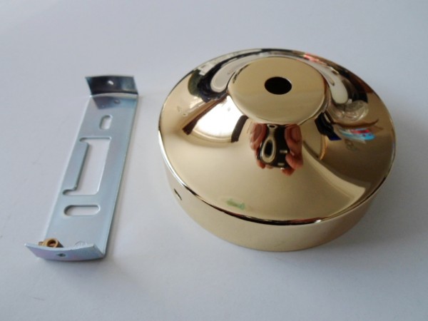 Chandelier ceiling rose with fixing strap, bracket and nuts.