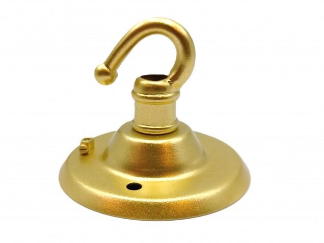 Chandelier Ceiling Rose Hook in gold 15 kgs max load