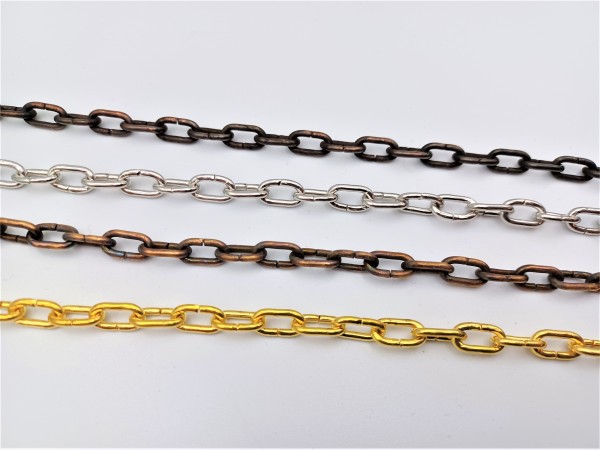 Chandelier Chain 8mm Link 6kgs Max load in brass antique chrome