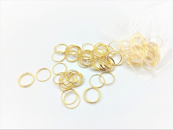 500 chandelier connecting rings 11mm Gold Colour