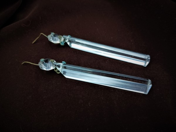 Antique chandelier finger drops 