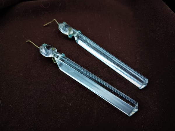 Antique chandelier finger drops 