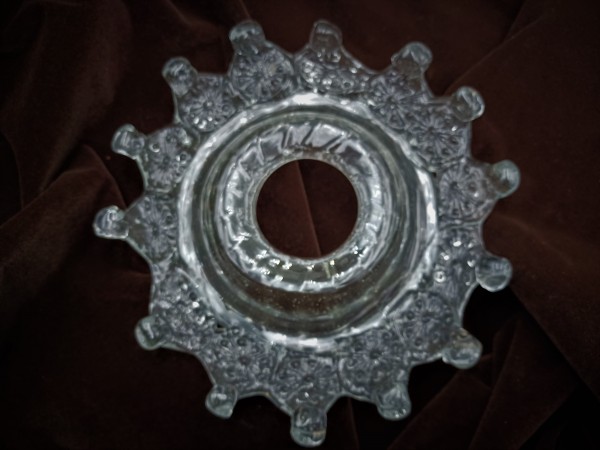 Antique Italian Chandelier glass drip dish