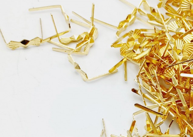 Brass bow clips 11mm