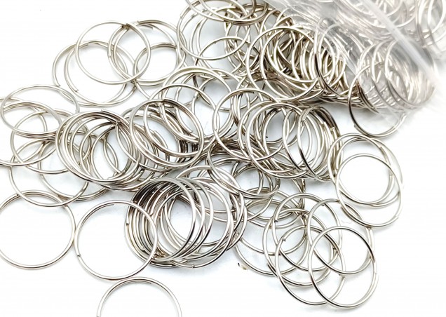 Silver coloured chandelier rings for joining crystal 10mm width