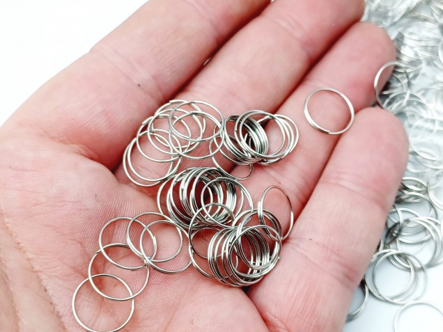 Chrome Chandelier Connecting Rings 10mm 50g approx =520 rings