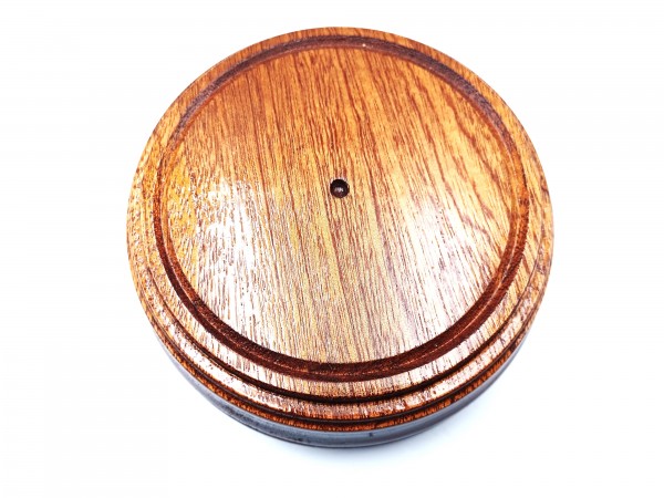 Small chunky ceiling Pattress Utile Approx. Width 135mm varnished 