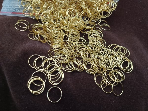 10,000 chandelier connecting jump rings 10mm Gold Colour arts and craft