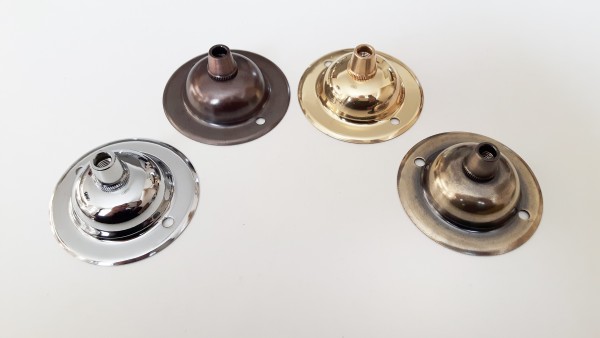 Solid Brass Ceiling Dome Cord grip Plate Hanging Suspension Fixing Plate 4 Finishes