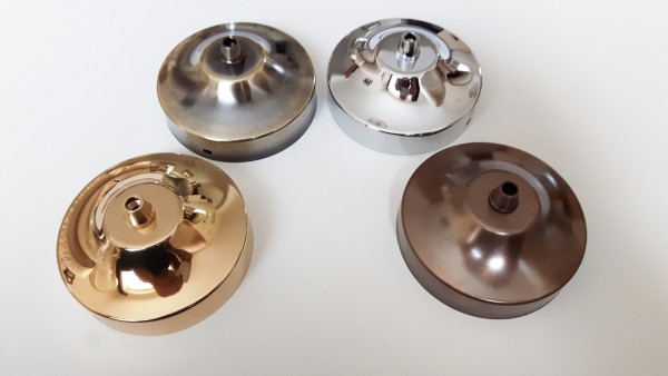 100mm chandelier ceiling rose with matching cord grip and bracket