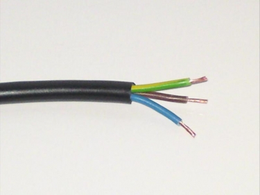 3 Core pvc Flex Electrical Cable 0.75mm BLACK