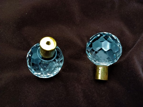 Chandelier Crystal Ball Finial 35mm Width Circa 1920s