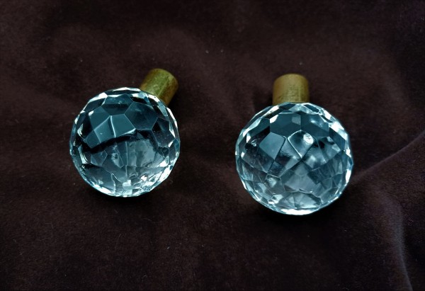 Chandelier Crystal Ball Finial 35mm Width Circa 1920s