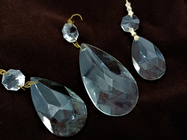 Crystal chandelier almond droppers