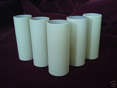 Chandelier Candle Tubes Card Magnolia 100mm x 32mm Pack of FIVE