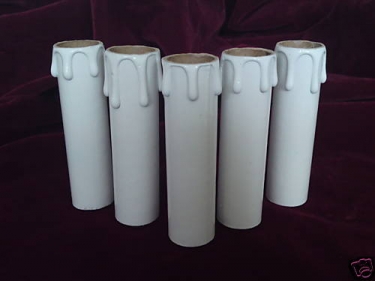 Candle Tubes  White Drip Card 85mm x 24mm