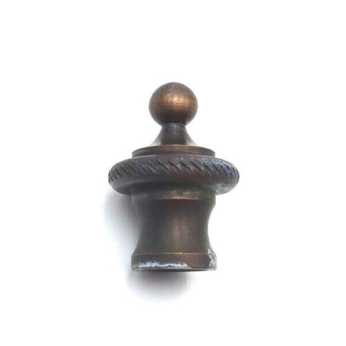Old dark bronze rope edge finial for lighting and chandeliers 