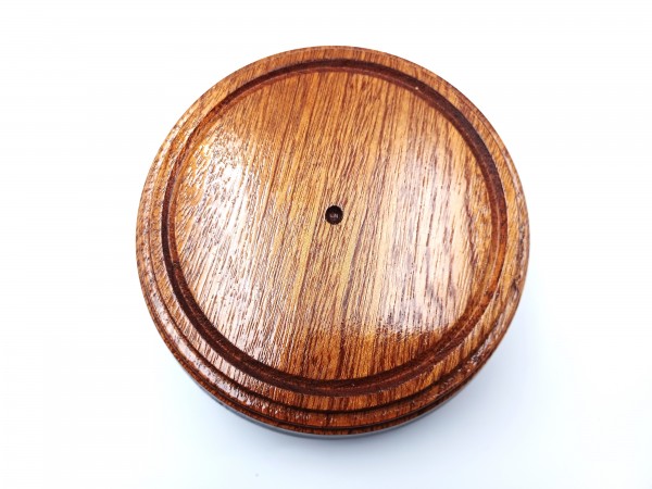 Small chunky ceiling Pattress Utile Approx. Width 135mm varnished 