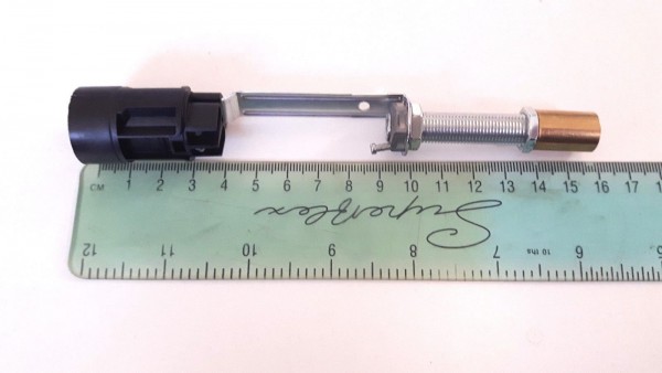 SES Adjustable Stem Lamp Holder Black Total Height 180mm 160mm 145mm