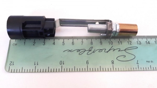 SES Adjustable Stem Lamp Holder Black Total Height 180mm 160mm 145mm