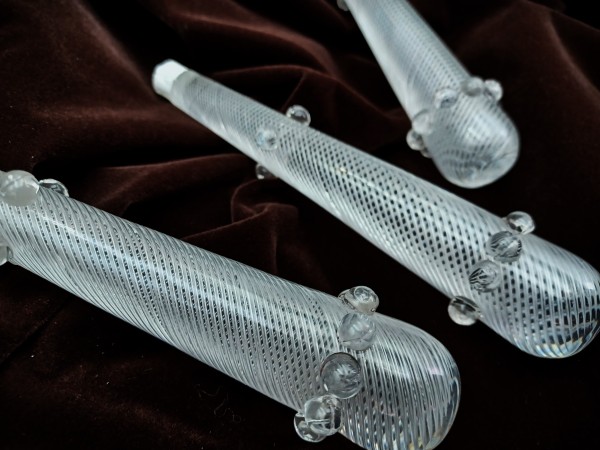 Antique F C Osler chandelier air twisted drops 