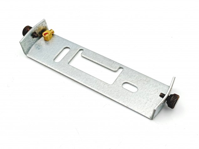 Ceiling light fixing bracket with aged bronze screws