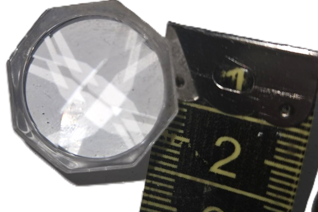 Chandelier Ring With Crystal Buttons 