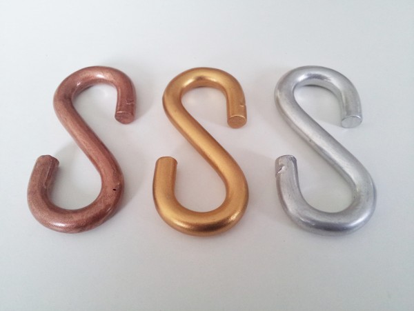 Gilded And Varnished STRONG GALVANIZED OPEN S HOOK