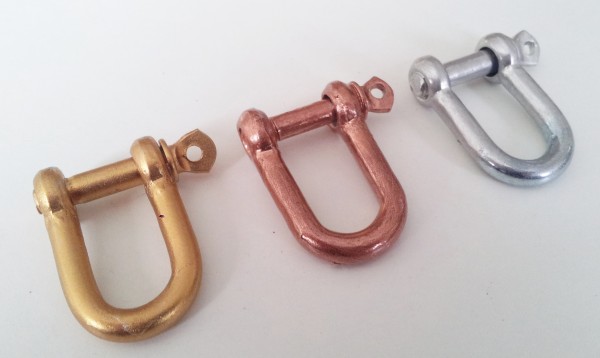 Hand Painted - Gilded And Varnished D Shaped Shackle .. Select Your Finish