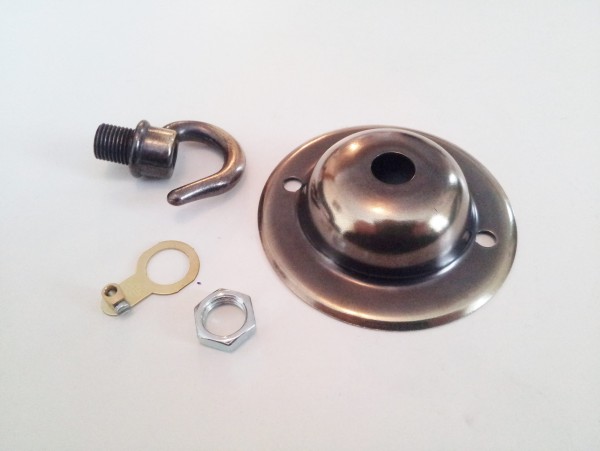 Solid Brass Ceiling Rose Hook Plate 5 finishes