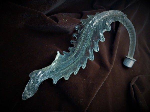 Venetian Chandelier glass Leaf Original Antique 