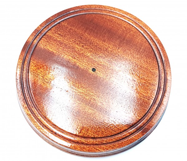 Large Hardwood Ceiling Pattress Manufactured From Sapele Varnished