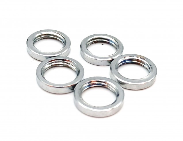 M10 chrome ring nuts 10mm internal thread