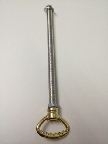 PLATE BRASS Ceiling balancing hoop with threaded stem