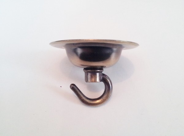 Solid Brass Ceiling Rose Hook Plate 5 finishes