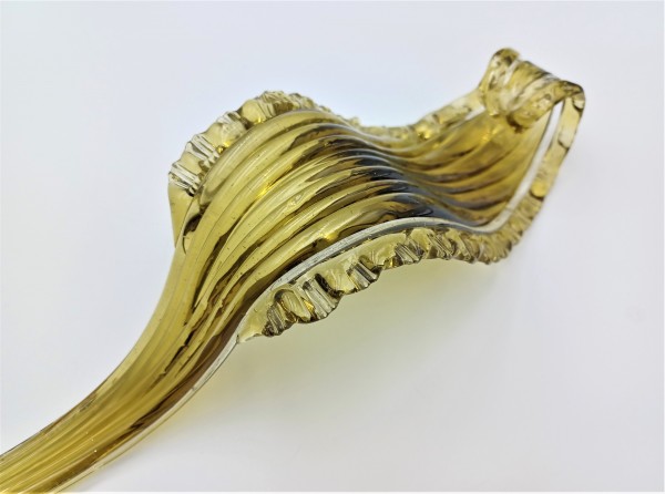 Murano Chandelier glass amber leaf crook 