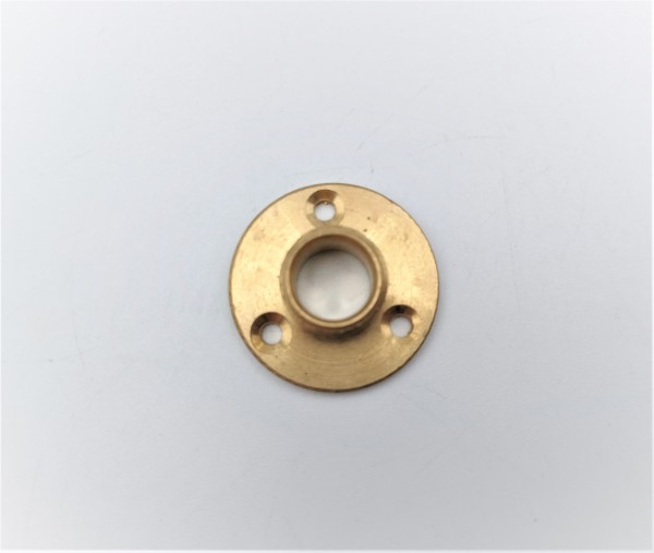 Raw Solid Brass Mounting Plate for Lamp holders half inch thread 25mm wide