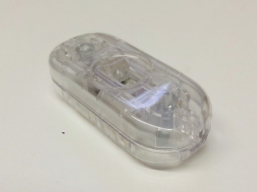 Inline lamp slide switch light switch 2 core clear