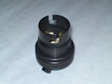 lamp holder BC B22 3 part earthed half inch thread BRONZE Finish