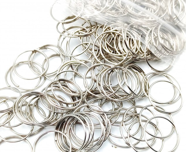 Chrome Chandelier Connecting Rings 10mm 50g approx =520 rings